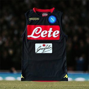 Napoli 2010/11 Player Issue Soccer Training Vest Tank Top Medium Small Kappa